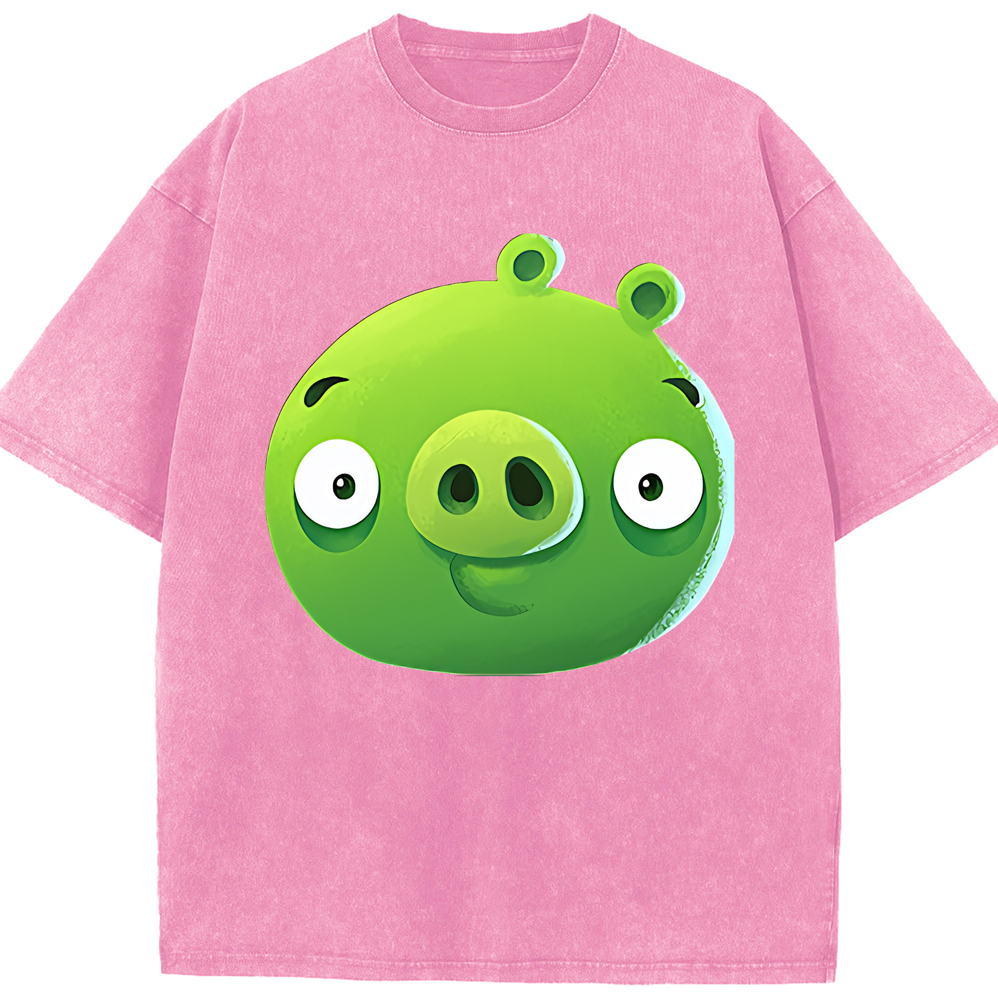 （画像用） Angry Birds アングリーバード 綿100% ヴィンテージ風 半袖Tシャツ（フロントプリント）